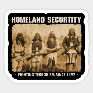 Original Homeland Security - Native American Sticker